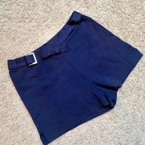 Fine silky knit dressy short shorts